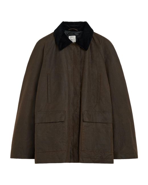 Totême Brown Totême Collared Pocket Detailed Jacket