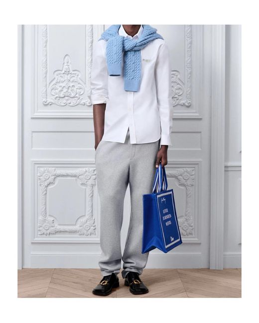 Dior White Shirt With Moulures Embroideries for men