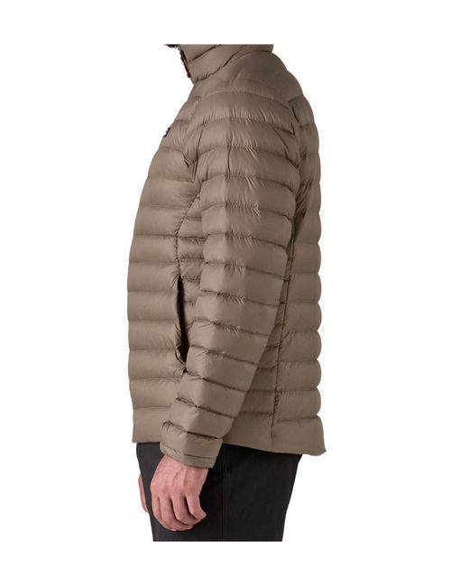 Patagonia Brown Long-Sleeved Down Jacket for men