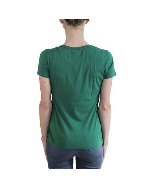 Armani Jeans Green Round-Necked Logo T-Shirt