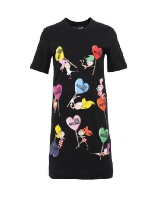Moschino Black A Printed Dress