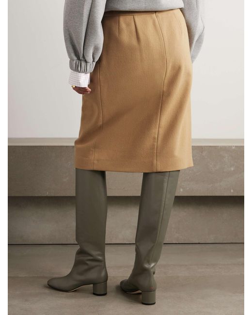 Dries Van Noten Natural Wrap Effect Skirt