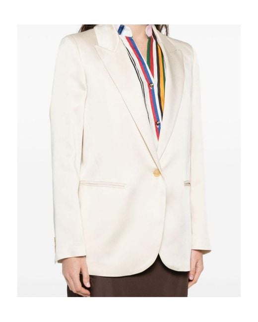 Forte_forte White Single-Breasted Blazer