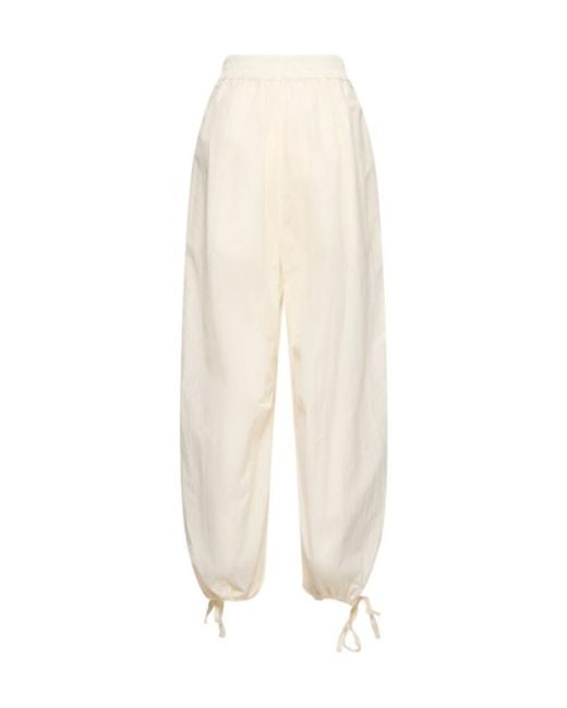 Philosophy Di Lorenzo Serafini White Elastic Waist Casual Pants