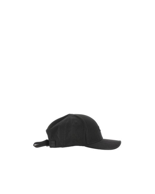 C P Company Black Logo Baseball Cap for men