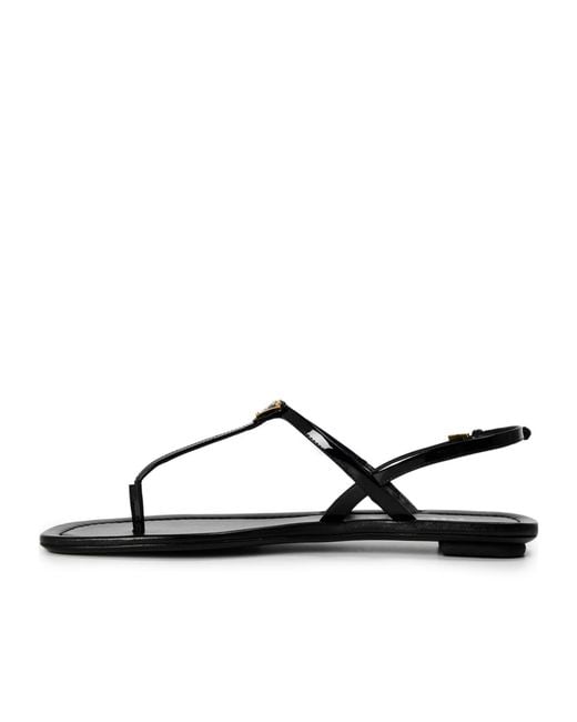 Prada Black Flip-Flop Flat Sandals
