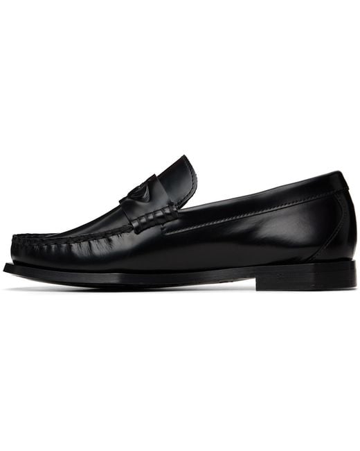 Casablanca Black Leather Loafers for men
