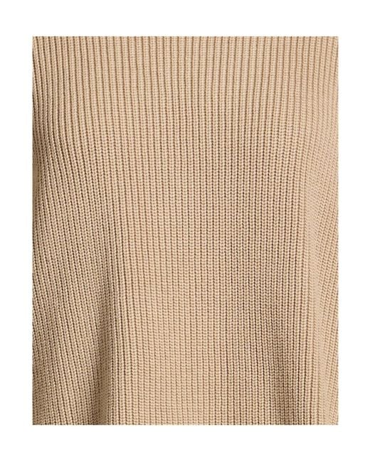 MM6 by Maison Margiela Natural Plain Colour Jumper