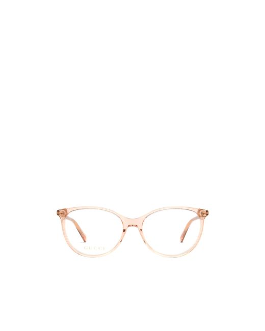 Gucci Natural Eyewear Cat-Eye Frame Glasses