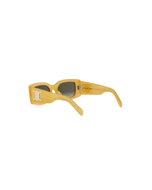 Céline Yellow Full Frame Sunglasses for men