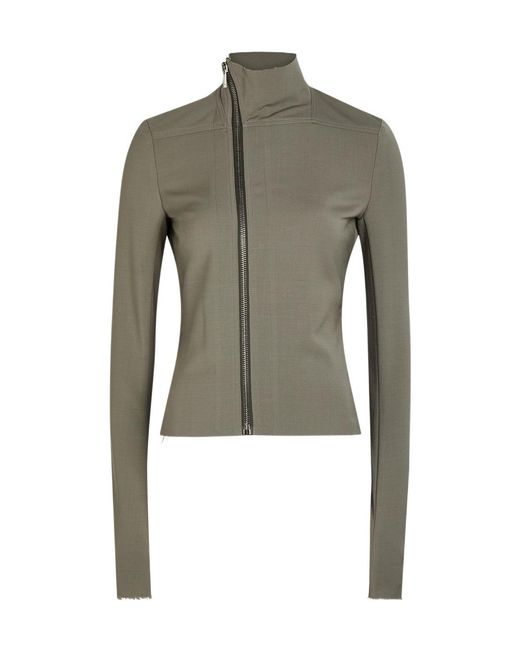Rick Owens Green Gary Wool-Blend Jacket