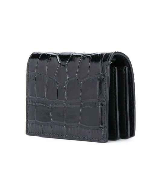 McQueen Black Skull Chain Wallet