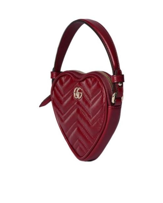 Gucci Red Gg Marmont Mini Bag