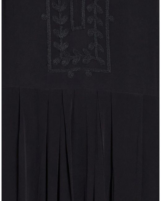 Isabel Marant Black Solid Waist Fitted Long Dress