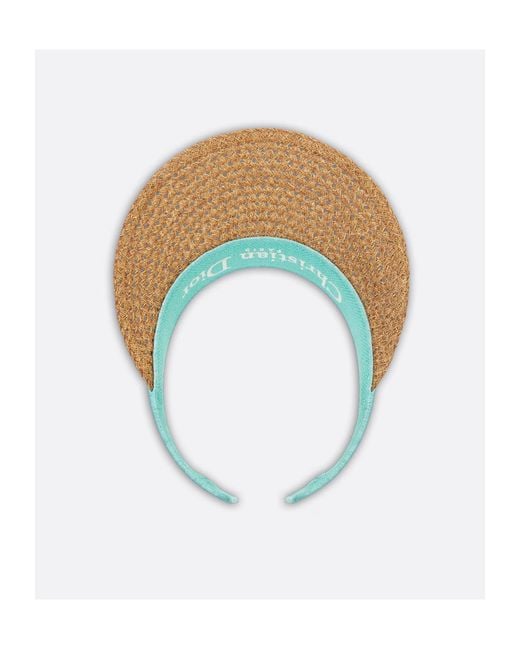 Dior White Iviera D-Ocean Visor With Mitzah