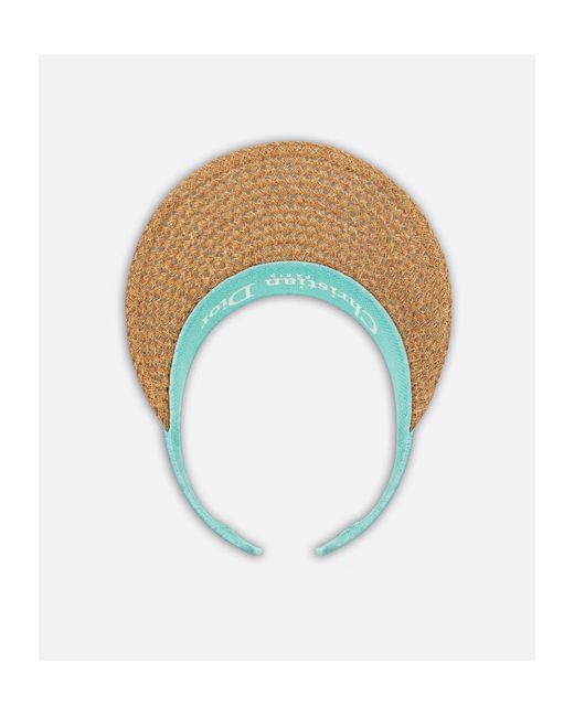 Dior White Iviera D-Ocean Visor With Mitzah