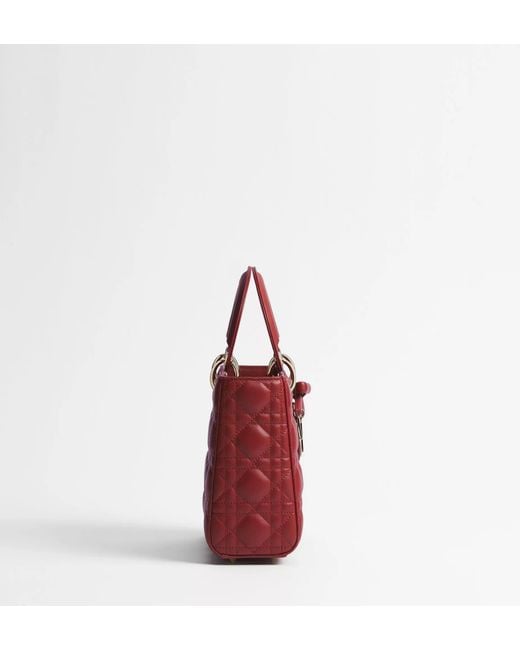 Dior Red Small Lady Shoulder Bag