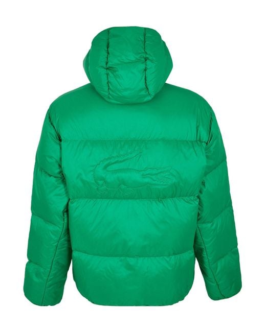 Lacoste Green Minimal Down Jacket for men