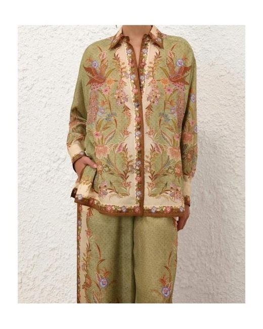 Zimmermann Multicolor Indra Relaxed Shirt