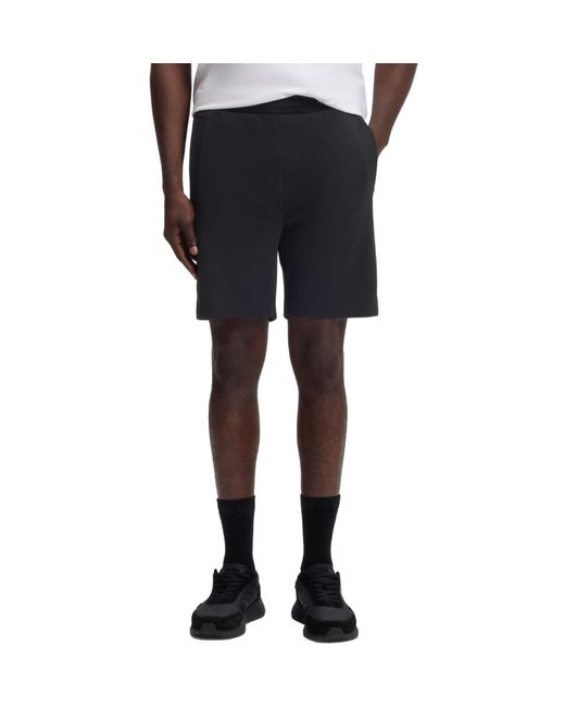 Boss Black Elasticated-Waistband Shorts for men