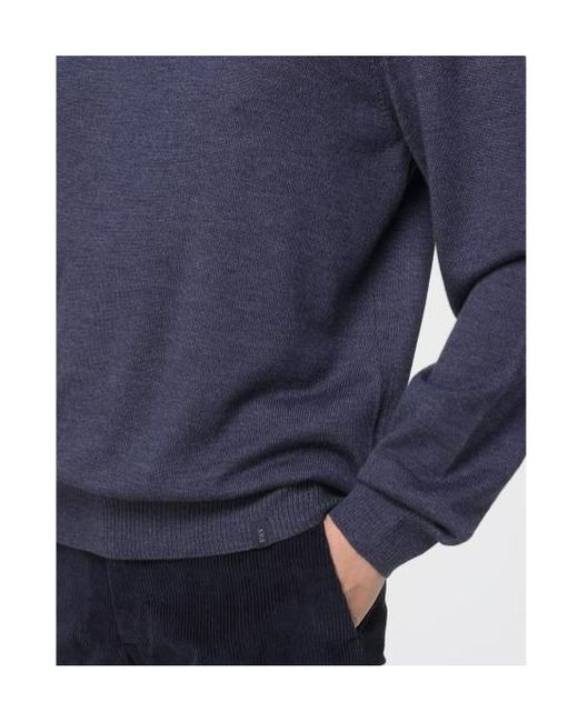 Fay Blue Round-Neck Jumper for men