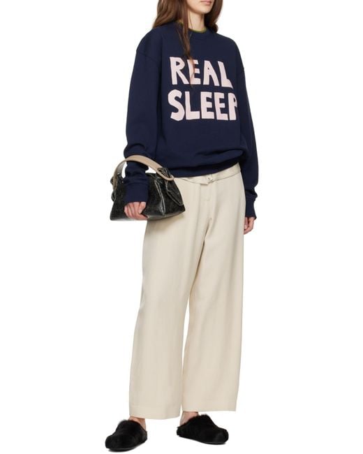 J.W. Anderson Blue Real Sleep Sweatshirt