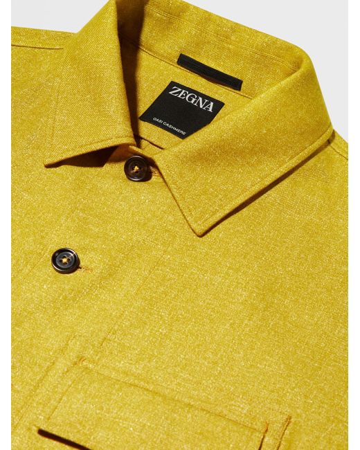 Zegna Yellow Undershirt Coat for men