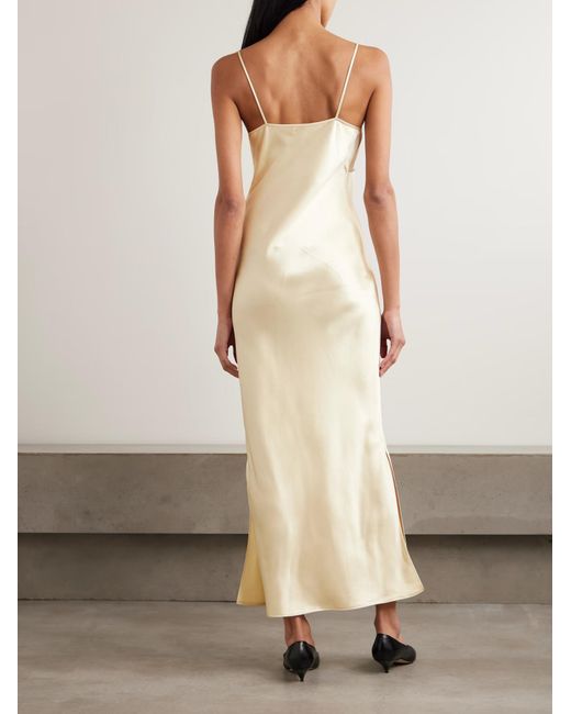 The Row White Barika Midi Dress