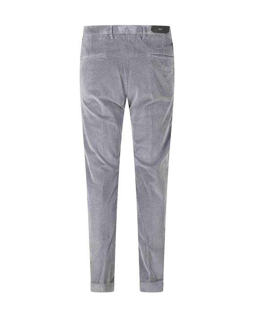 Briglia 1949 Gray Casual Trousers With Belt Loops for men