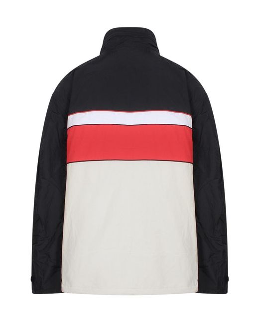 DIESEL Red Color-Block High Collar Jacket for men