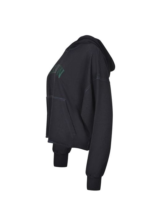 Barrow Black Logo Lettering Hoodie