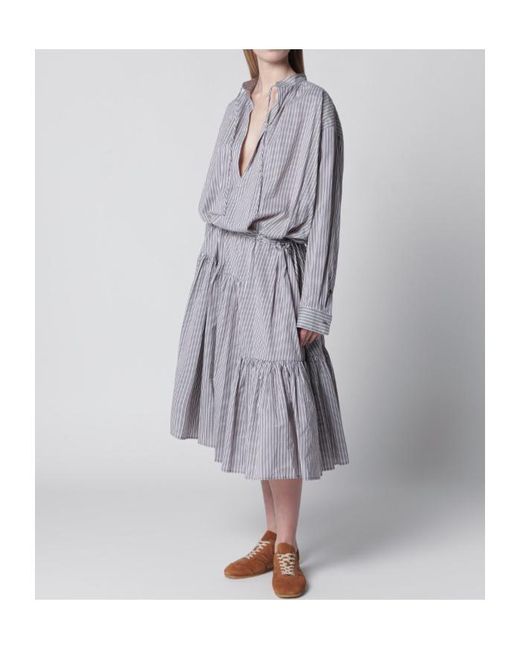 Dries Van Noten Gray Shirt Dress