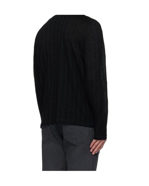 Post Archive Faction PAF Black Zip-Up Panelled Cardigan for men