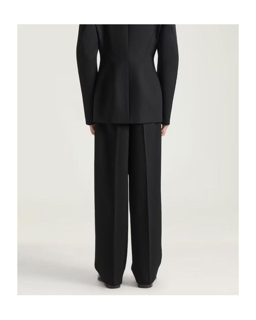 Givenchy Black Double Pleat Trousers for men
