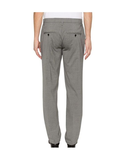 Dondup Gray Casual Pants With Belt Loops for men