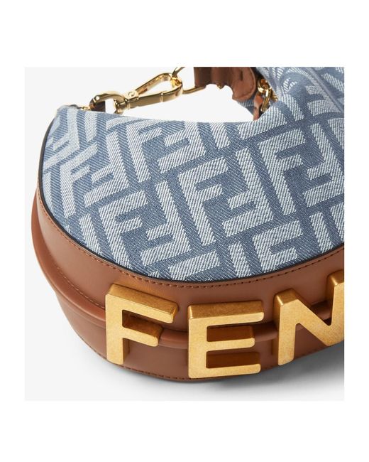 【関税＆送料込み】Fendi Jacquard Fabric Mini Graphy Hobo W Fendi Jacquard Fabric Mini Graphy Hobo With Raffia Ff Bags