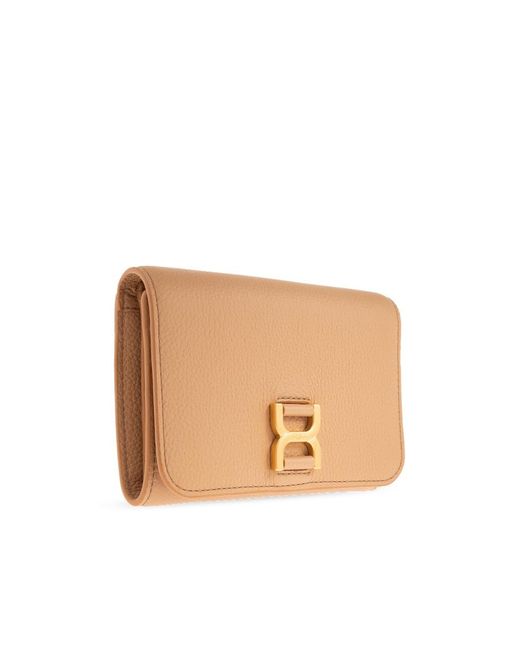 Chloé Natural Chloé Marcie Tri-Fold Wallet