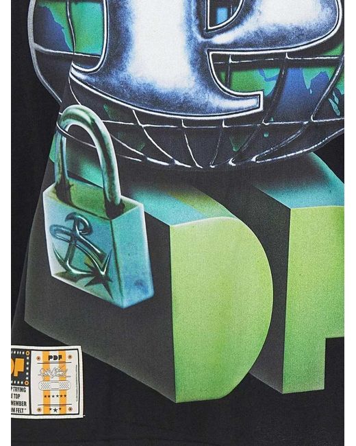 PDF CHANNEL Green Crew Neck T-Shirt for men