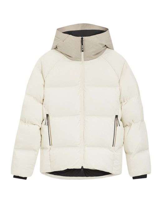 Boss White Hooded Ski Jacket for men