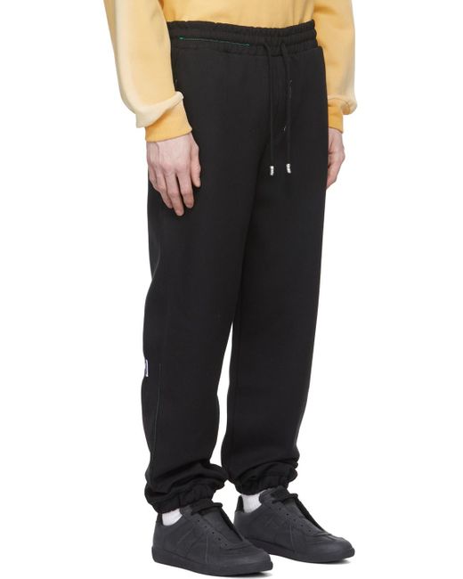 Adererror Black Logo Sweatpants for men