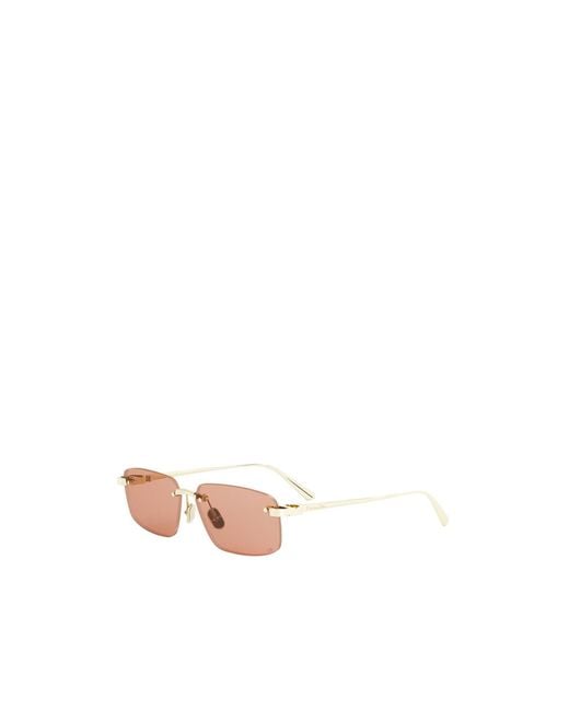 Dior Pink Eyewear C Rectangular Frame Sunglasses for men