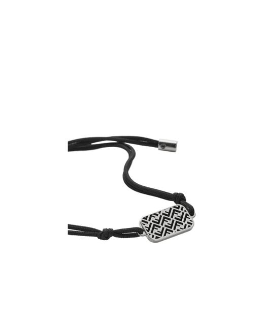 Fendi Multicolor Hexagon Ff Detailed Bracelet for men