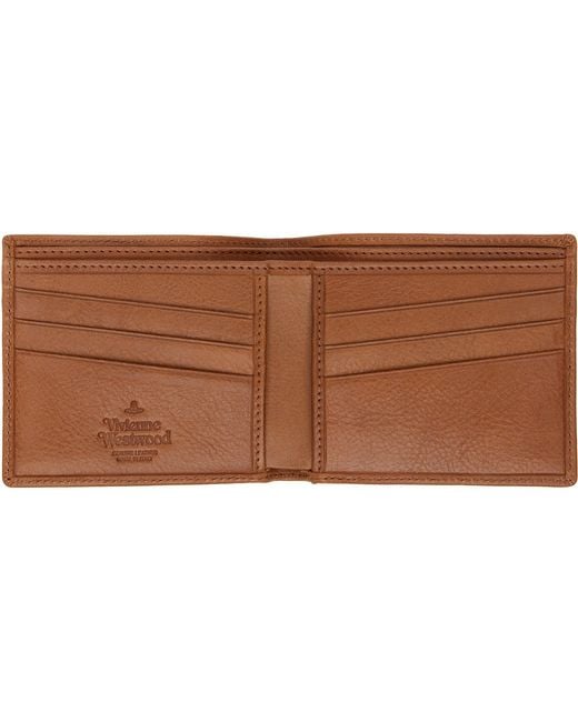 Vivienne Westwood Brown Bi-Fold Wallet for men