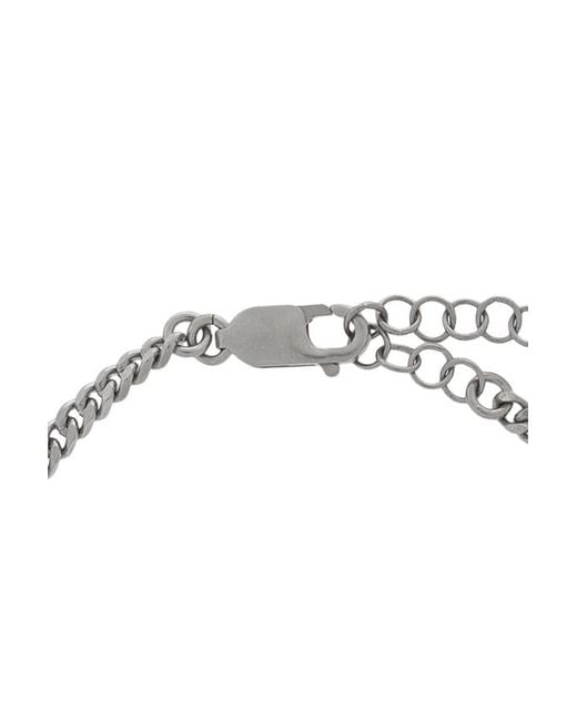 MM6 by Maison Margiela Metallic Logo Plaque Bracelet