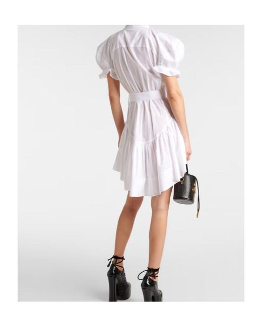 Vivienne Westwood White Short-Sleeved Shirt Dress
