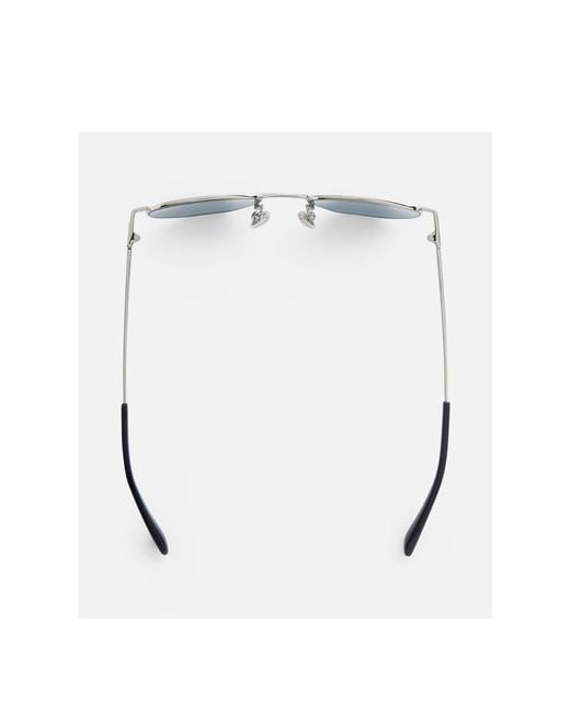 Bottega Veneta Blue Eyewear Split Panthos Sunglasses