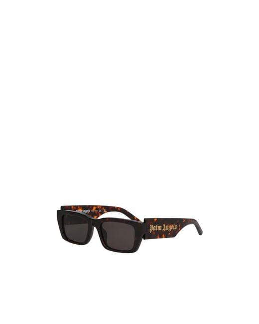 Palm Angels Black Eyewear Rectangle Frame Sunglasses for men