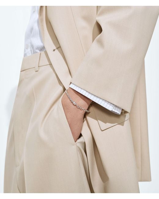 Bottega Veneta White Chain Bracelet for men