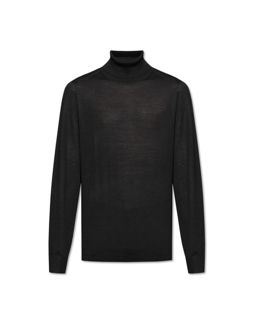 Paul Smith Black Wool Turtleneck for men