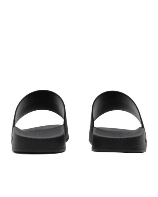 Burberry Black Furley Logo Slides for men